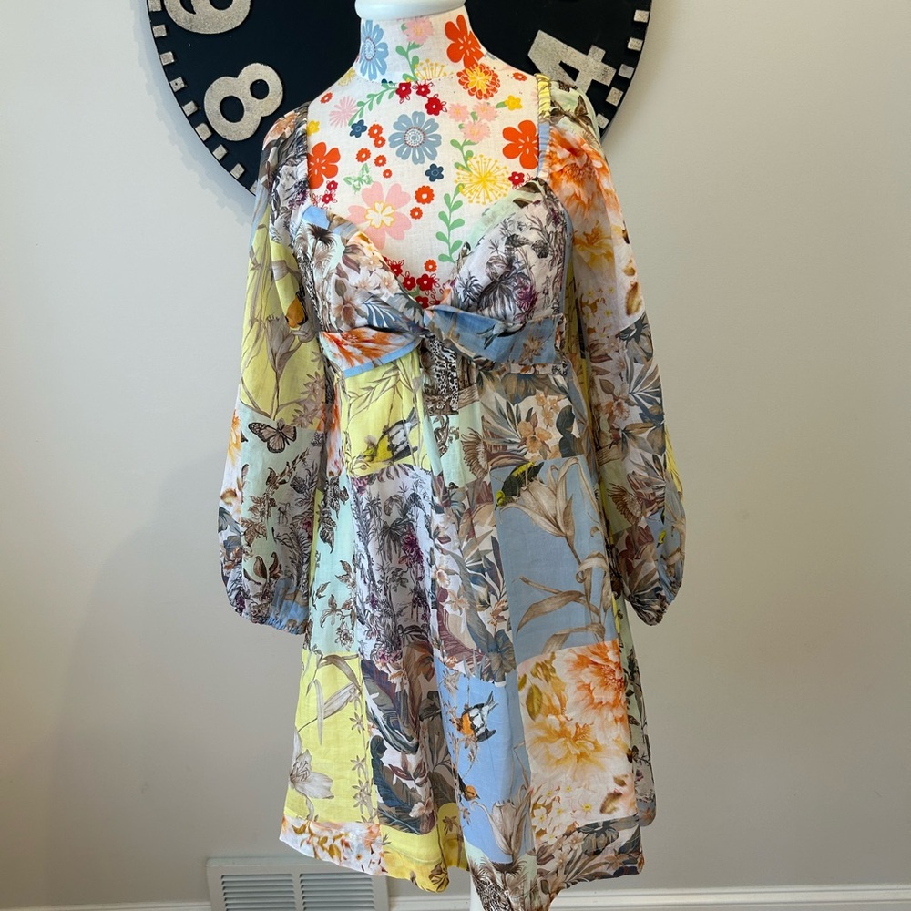 New with tags! Banana Republic Floral Patchwork Mini Dress